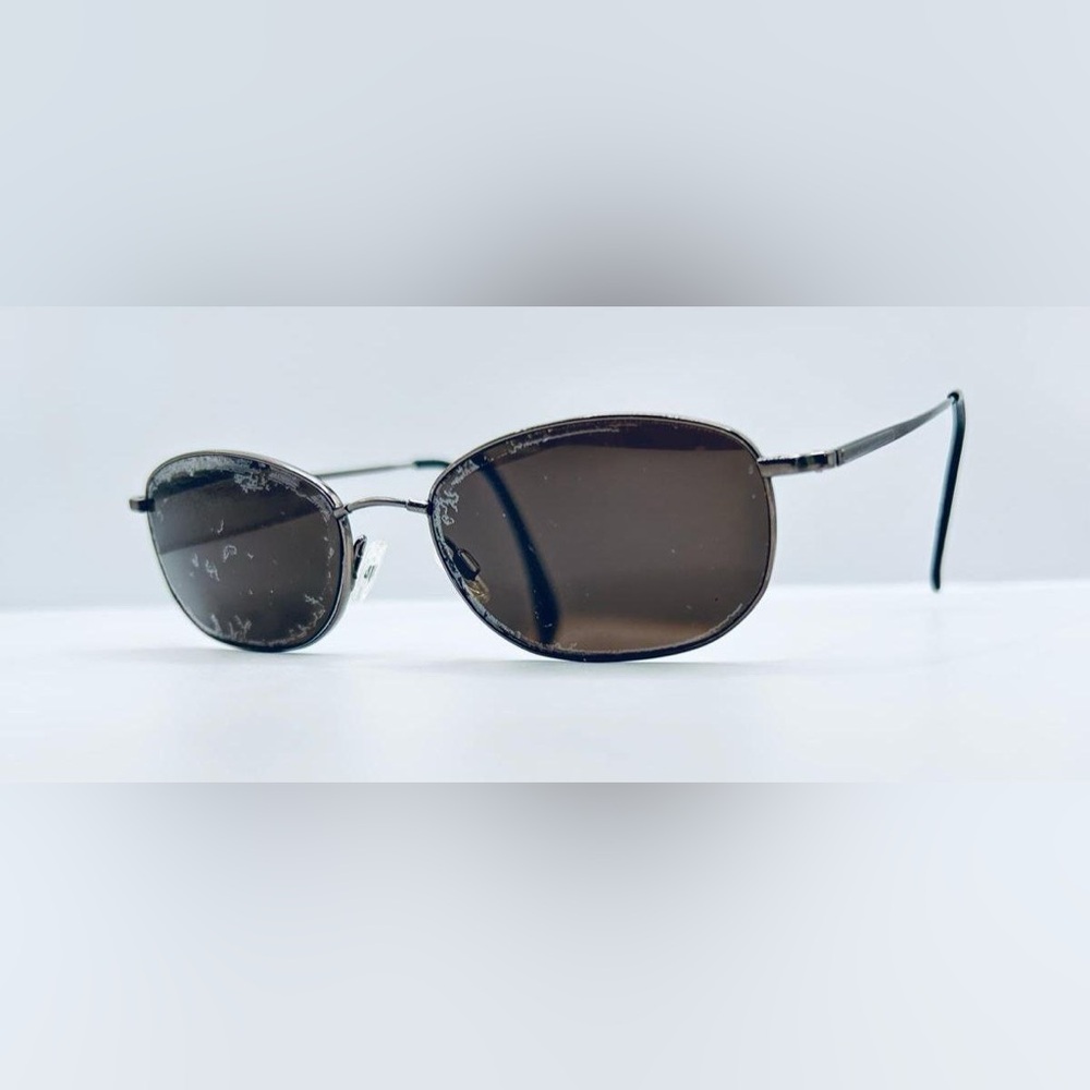 Dark Pewter Oval Sunglasses Frames Only - Picture 2 of 8